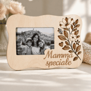 Regalo Festa della Mamma Personalizzato – Cornice in Legno con Incisione “Mamma Speciale”, Foto 10x15 – Idea Regalo Mamma, Compleanno